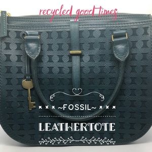 FOSSIL Dbl Handle Leather Campbell Tote